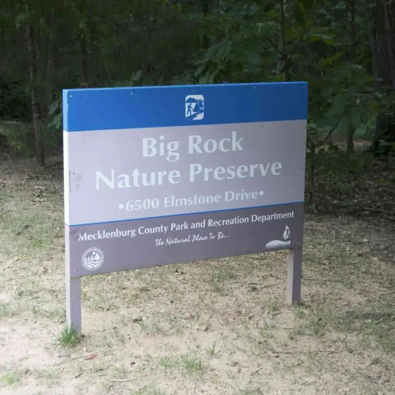 An image of the Big Rock Nature Preserve sign.