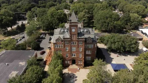 An image of Biddle Memorial Hall.