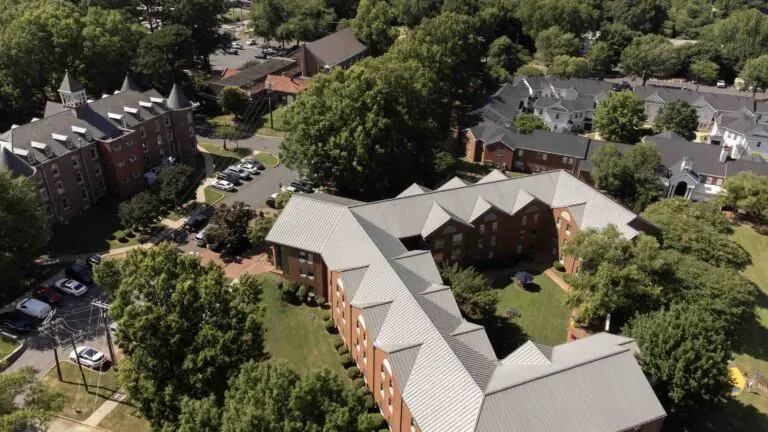 An aerial view of JCSU’s campus.