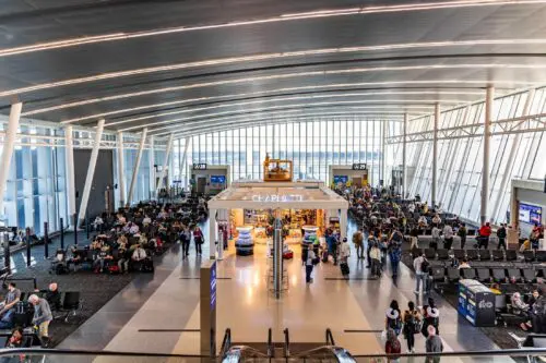 An image of Concourse A at the airport.