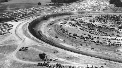 A photo of the first World 600 Race.