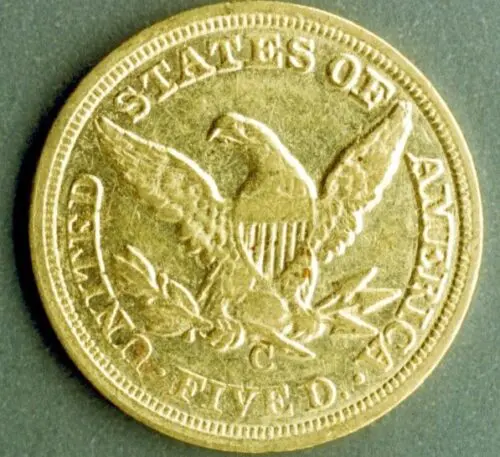 An image of a $5 gold piece.