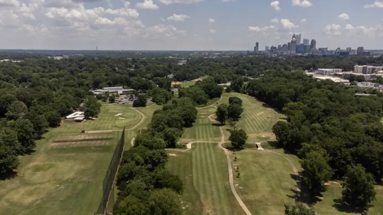 An aerial image of the Dr. Charles Sifford Golf Course.