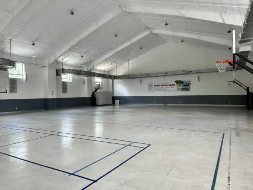 An image of the gymnasium at the community center.