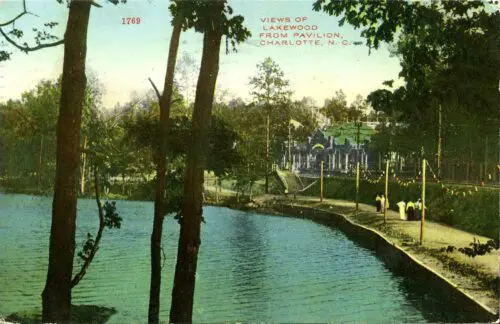 An image of a postcard from the Pavilion at the park.