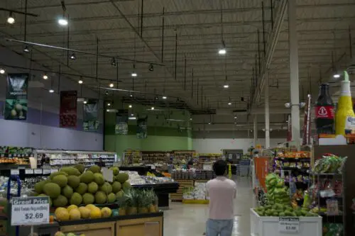 An image of the produce section at the store.