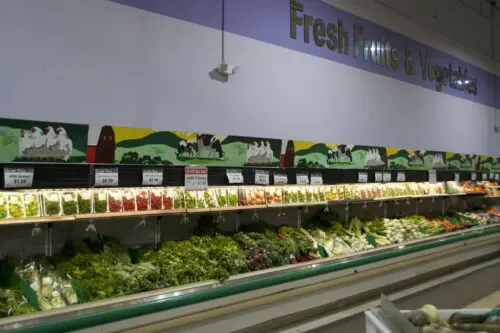 An image of vegetables at the store.