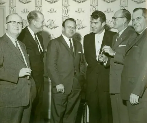 A photo of Bruton Smith and Curtis Turner with the original board of directors.