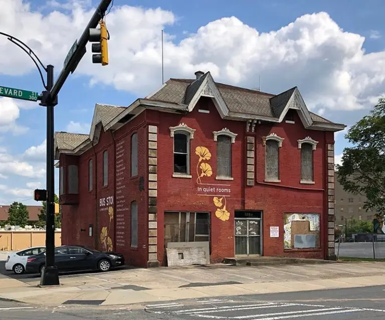 An image of the William Treloar House at the intersection of Seventh Street and North Brevard Street.