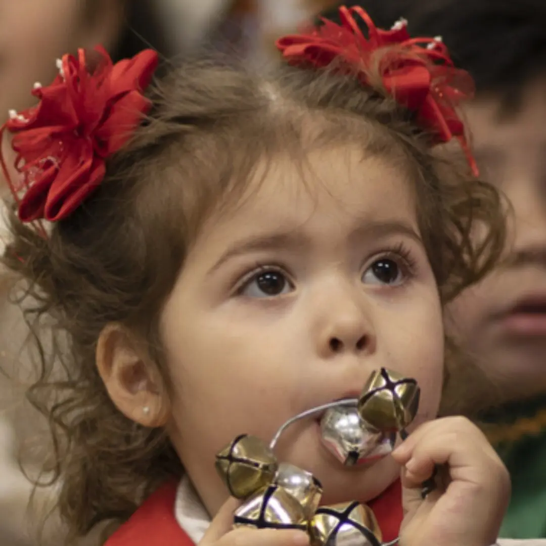 Young participant at the Three Kings Day event. 
